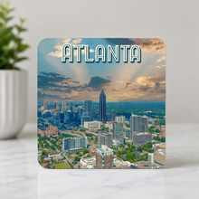Load image into Gallery viewer, Atlanta Skyline Drone ModCore Coaster mockup
