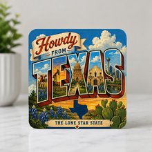 Load image into Gallery viewer, Howdy From Texas The Lone Star State ModCore Coaster mockup
