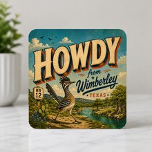 Load image into Gallery viewer, Howdy From Wimberley Roadrunner ModCore Coaster mockup
