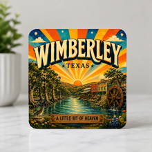 Load image into Gallery viewer, Wimberley Texas A Little Bit Of Heaven ModCore Coaster mockup
