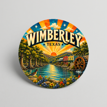 Load image into Gallery viewer, Wimberley Texas A Little Bit Of Heaven Sticker mockup
