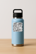 Load image into Gallery viewer, Fuck In Words Sticker featuring bold text and a playful design.
