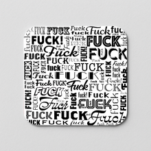 Load image into Gallery viewer, Fuck In Words Sticker featuring bold text and a playful design.
