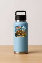 Load image into Gallery viewer, Howdy From Texas The Lone Star State Sticker mockup

