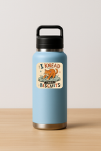 Load image into Gallery viewer, I Need Them Biscuits Cat Sticker featuring a playful cat design
