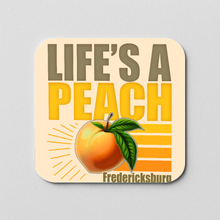Load image into Gallery viewer, Life's A Peach Sticker featuring bold retro design
