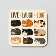 Load image into Gallery viewer, Live Laugh Loaf Sticker featuring bold pop-culture design
