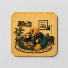 Load image into Gallery viewer, Not Today Human Dog Sticker featuring bold retro design
