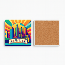 Load image into Gallery viewer, Atlanta Vivid Sunrise Stone Coaster
