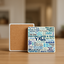 Load image into Gallery viewer, Texas Sayings2 Stone Coaster featuring bold design
