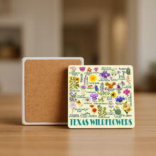 Load image into Gallery viewer, Texas Wildflowers Stone Coaster featuring vibrant floral designs

