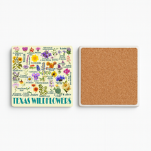 Load image into Gallery viewer, Texas Wildflowers Stone Coaster featuring vibrant floral designs
