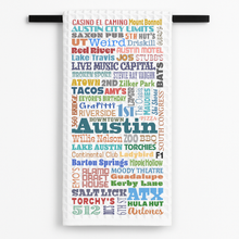 Load image into Gallery viewer, Austin In Words Tea Towel
