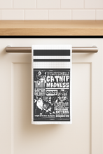 Load image into Gallery viewer, Catnip Madness Tea Towel showcasing playful design
