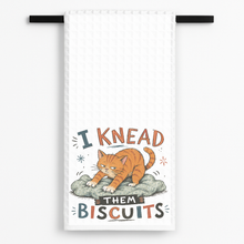 Load image into Gallery viewer, I Knead Them Biscuits Cat Tea Towel mockup
