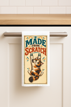 Load image into Gallery viewer, Made From Scratch Cat Tea Towel mockup
