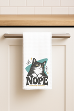 Load image into Gallery viewer, Nope Cat Price 12.Yml Tea Towel mockup
