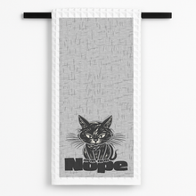 Load image into Gallery viewer, Nope Cat Tea Towel
