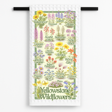 Load image into Gallery viewer, Yellowstone Wildflowers Tea Towel with vibrant floral design
