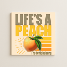 Load image into Gallery viewer, Life's A Peach Wall Print featuring bold colors and playful design
