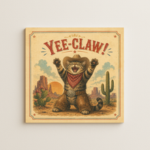 Load image into Gallery viewer, Yee Claw Wall Print featuring bold colors and playful design
