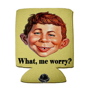 Alfred E Neuman -What, me worry? - Beverage Insulator