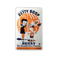 Load image into Gallery viewer, Betty Boop - Vintage Movie Poster  - Metal Fridge Magnet
