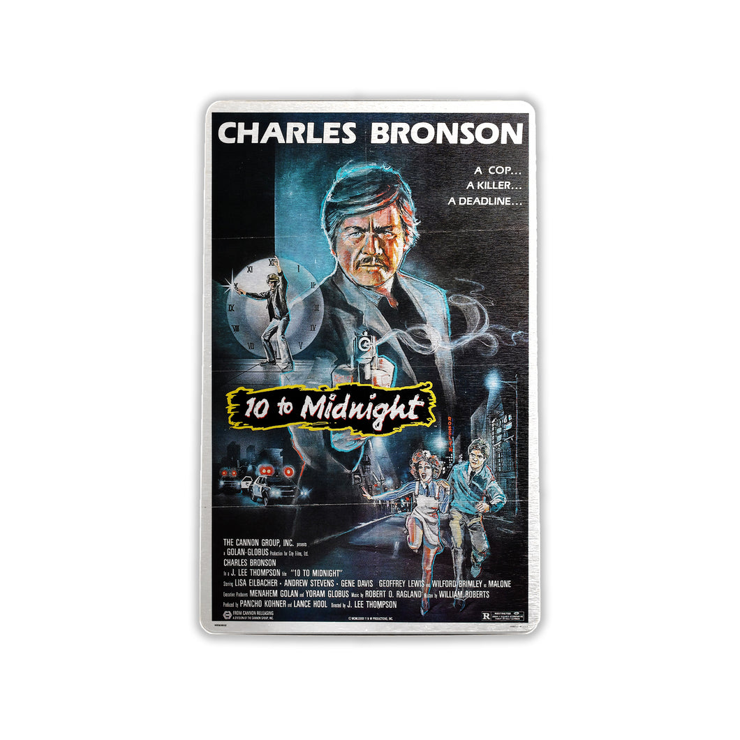 Charles Bronson 10 to Midnight - Vintage Movie Poster  - Metal Fridge Magnet
