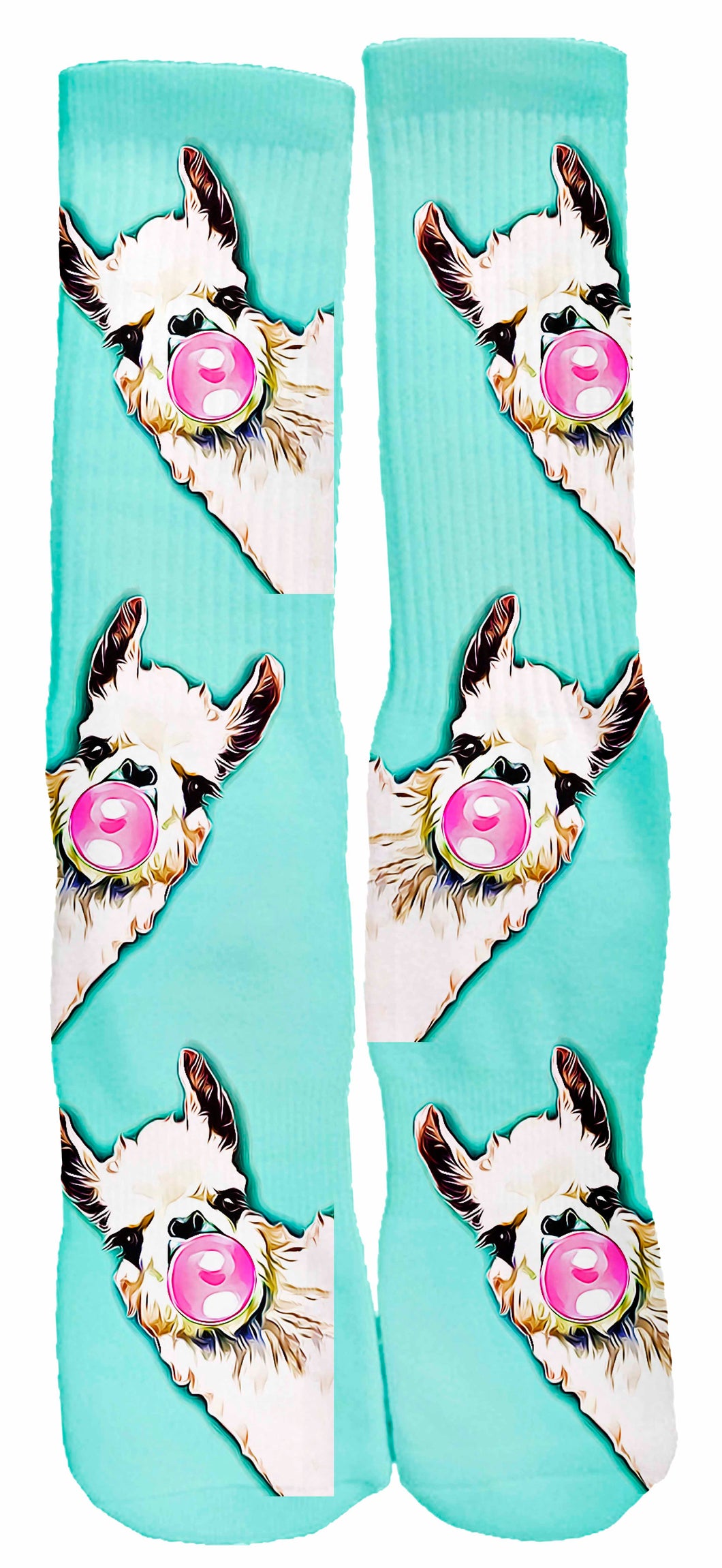 Llama Bubble Gum Socks