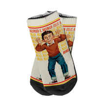 Load image into Gallery viewer, Alfred E Neuman Socks - Mad - Low Cut Ankle Socks
